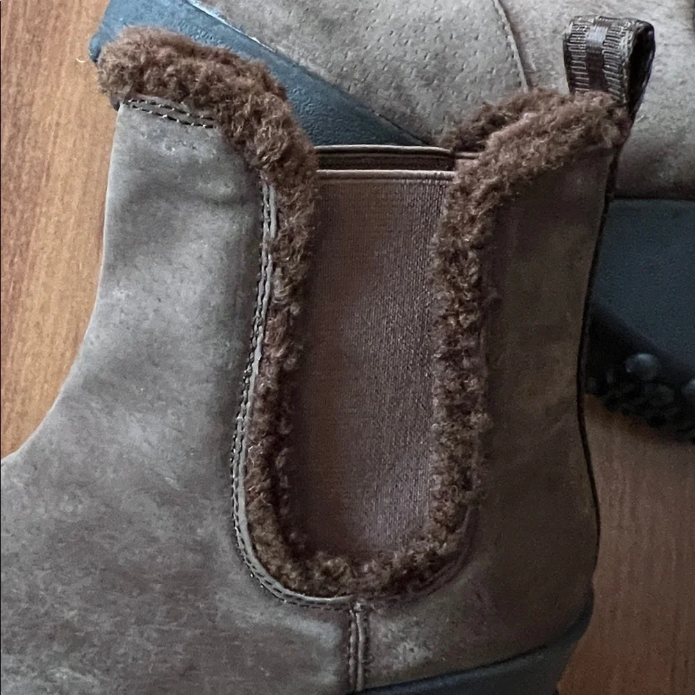 NEW Women’s ROCKET DOG Frosted Brown Platform Boots - Picture 6 of 7